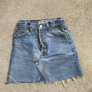 RE/DONE Jean Mini Skirt size 23
